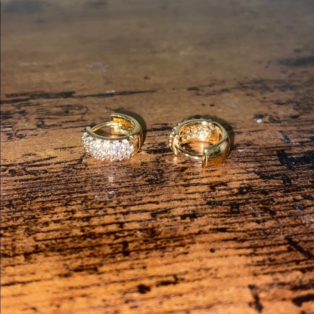 Nordstrom Pavé Crystal Huggies